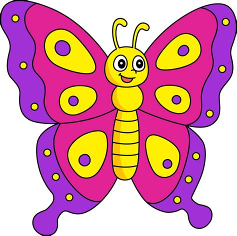 colorful butterfly pictures cartoon